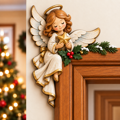 Christmas Peekaboo Door Frame Corner Decor