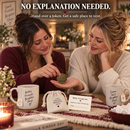 Friendship Support Tokens  | The Ultimate "I've Got Your Back" Gift Set for Besties