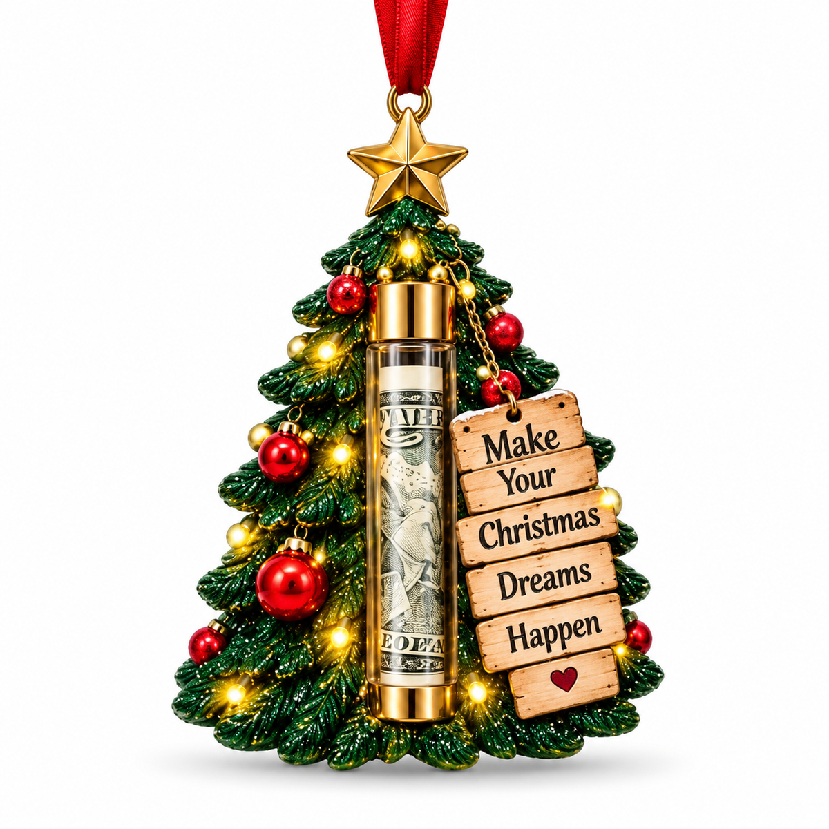 🎁 Surprise Red Envelope Christmas Tree Ornament | Turn Cash Gifts Into Magical Christmas Memories