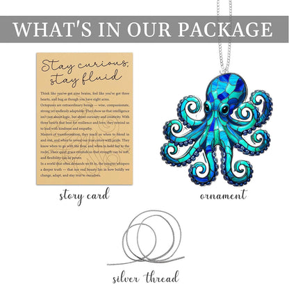 Cute Ocean Animal Acrylic Ornament – A Little Friend With a Story 🌊🐢🐙