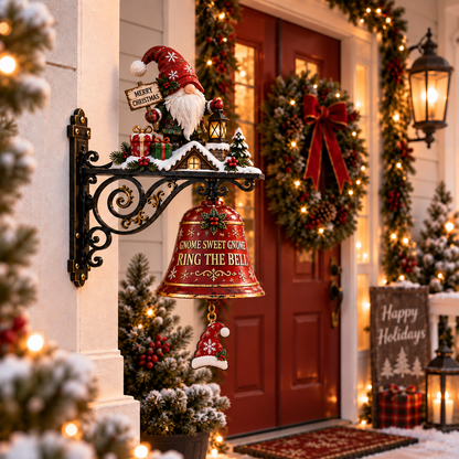 🎄 Gnome Sweet Gnome Christmas Door Bell