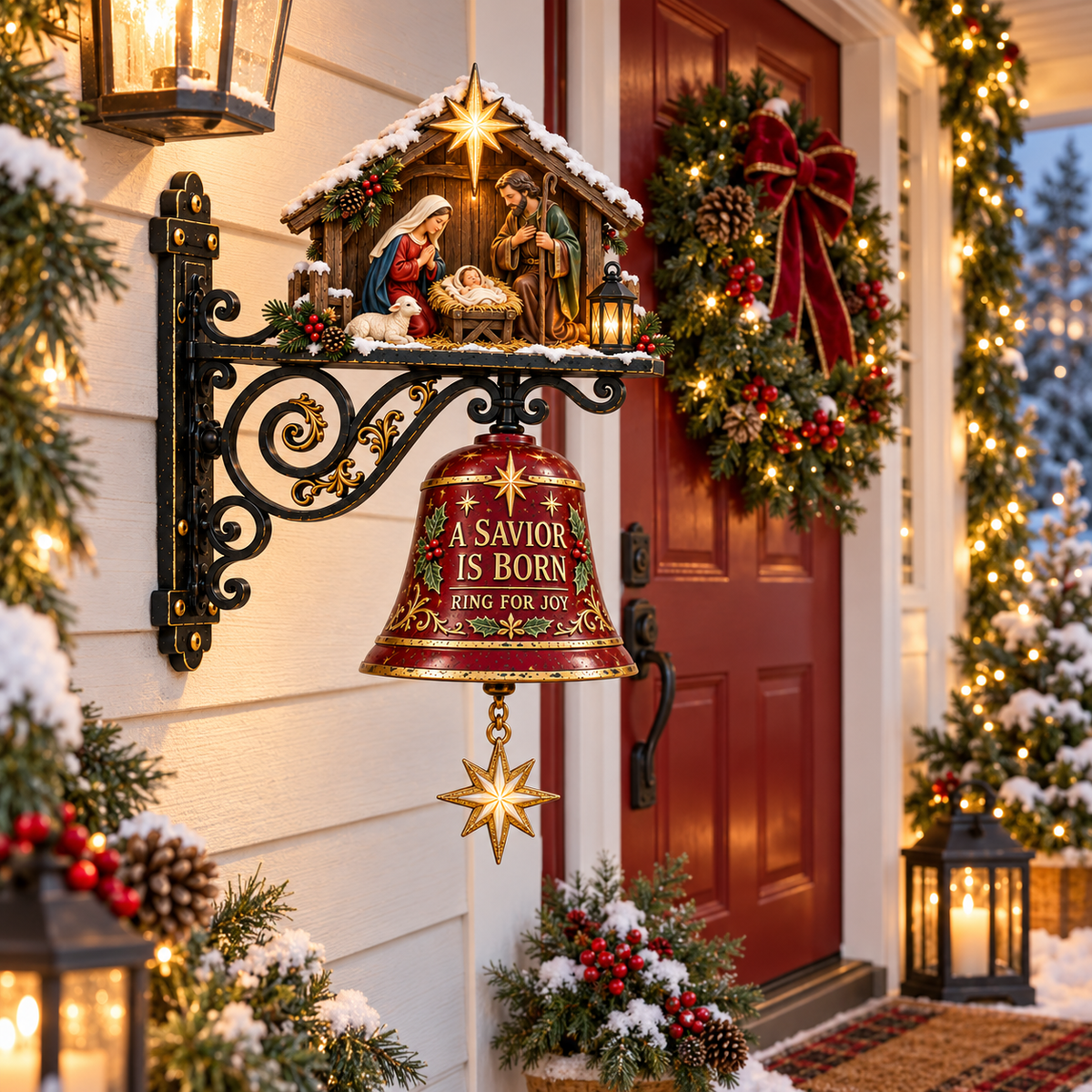 ✨ Jesus Nativity Christmas Door Bell