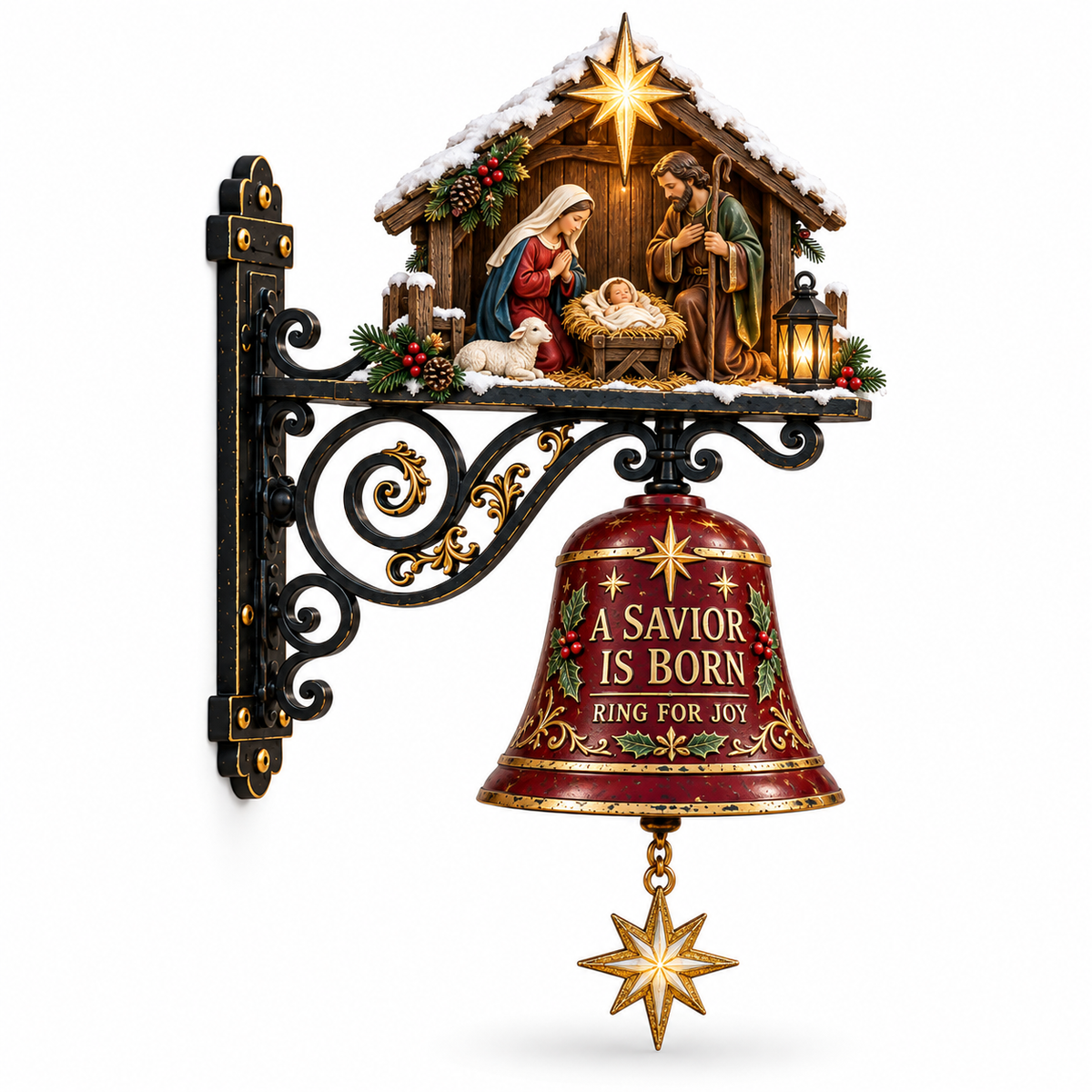 ✨ Jesus Nativity Christmas Door Bell