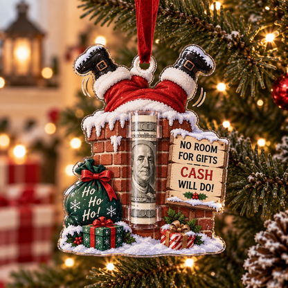 🎄 Christmas Cash Holder Ornament — Because Cash Always Fits!