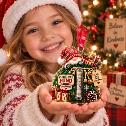 🎄 Gnome Christmas Cash Holder Ornament