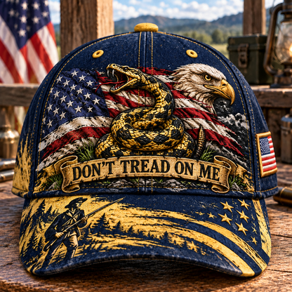 🇺🇸 Last Day Promo: 49% OFF🐍Don't Tread on Me Gadsden Flag Patriotic Baseball Cap