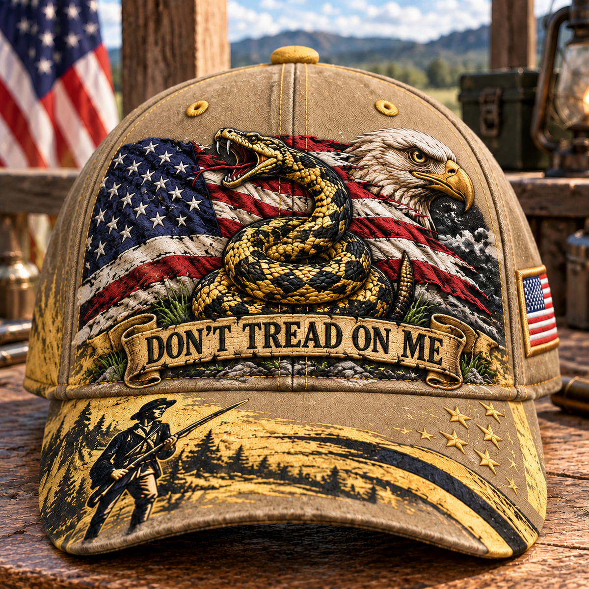 🇺🇸 Last Day Promo: 49% OFF🐍Don't Tread on Me Gadsden Flag Patriotic Baseball Cap