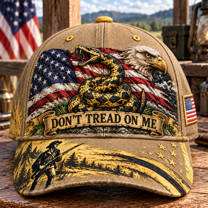 🇺🇸 Last Day Promo: 49% OFF🐍Don't Tread on Me Gadsden Flag Patriotic Baseball Cap