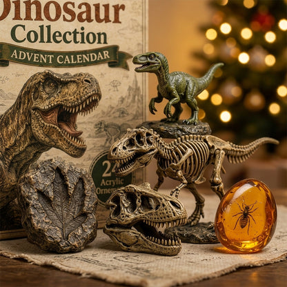 The Paleontologist's Dinosaur Collection Advent Calendar - 24 Days Prehistoric Holiday Countdown Kit 🦖🦴