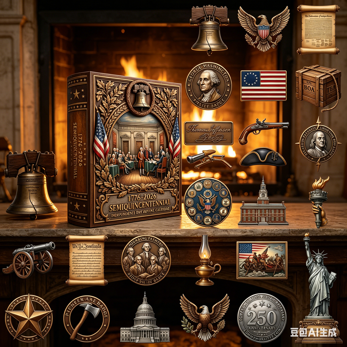1776-2026 Semiquincentennial Independence Day Advent Calendar